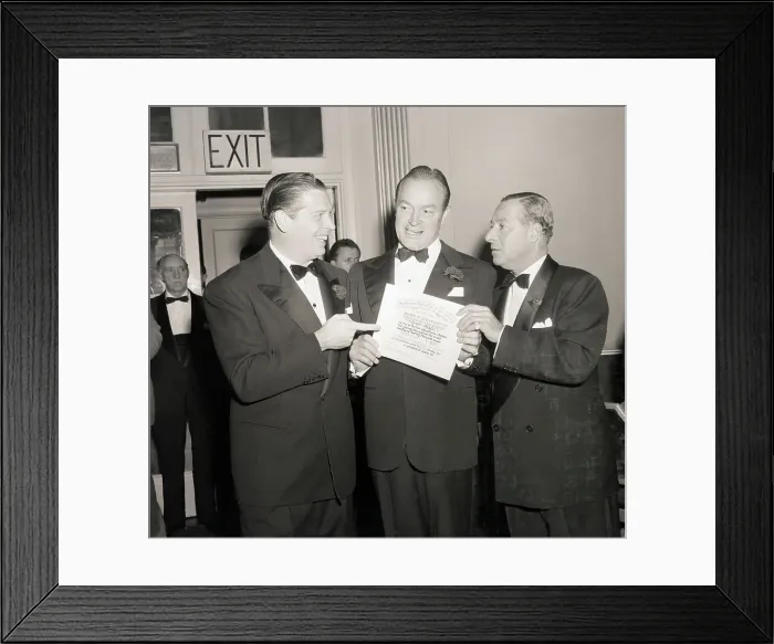 Framed Print : Bob Hope with Milton Berle and George Jessel Framed Print : Bob Hope with Milton Berle and George Jessel