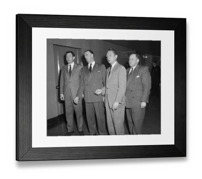 Framed Print : Assistant District Attorneys Standing Framed Print : Assistant District Attorneys Standing