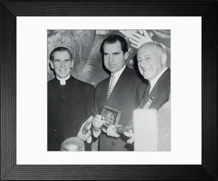 Framed Print : Cecil B. Demille Receiving Award from Richard Nixon Framed Print : Cecil B. Demille Receiving Award from Richard Nixon