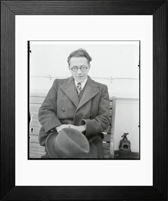 Framed Print : Willy Lev. (Original Caption). Willy Ley, Rocket expert Framed Print : Willy Lev. (Original Caption). Willy Ley, Rocket expert