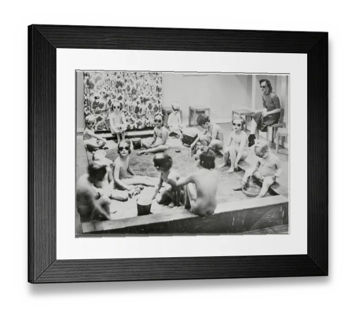 Framed Print : Children Playing in Solarium Framed Print : Children Playing in Solarium