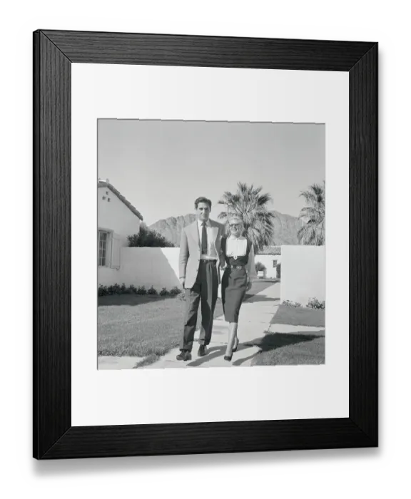 Framed Print : Ginger Rogers Taking Stroll with Jacques Bergerac Framed Print : Ginger Rogers Taking Stroll with Jacques Bergerac