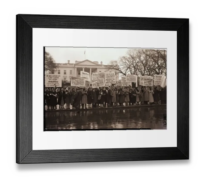 Framed Print : Dominicans Show Support at White House Framed Print : Dominicans Show Support at White House