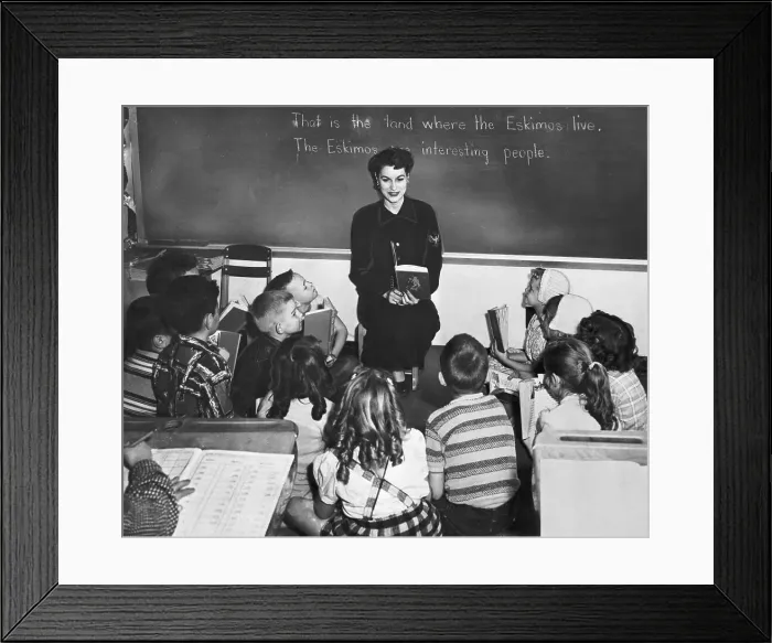 Framed Print : Miss Utah Teaching Second Grade
