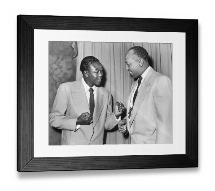 Framed Print : Kid Gavilan with Jesse Owens Framed Print : Kid Gavilan with Jesse Owens