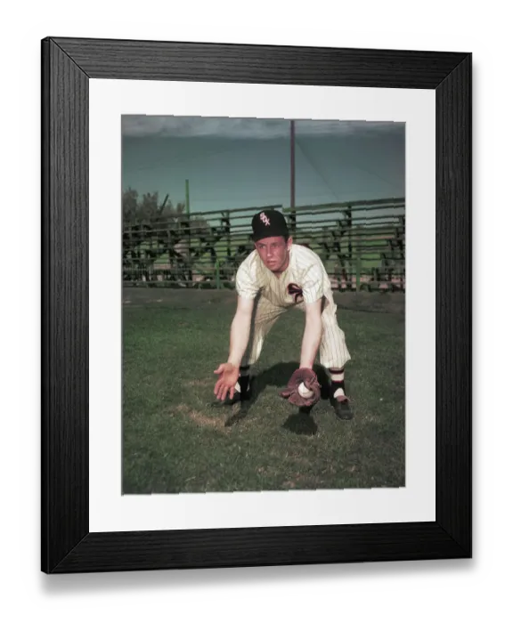 Framed Print : Nellie Fox Catching Ground Ball Framed Print : Nellie Fox Catching Ground Ball
