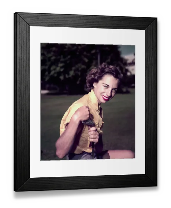 Framed Print : Portrait of Golfer Marlene Bauer Framed Print : Portrait of Golfer Marlene Bauer