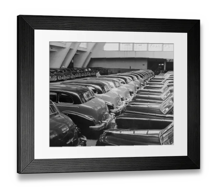 Framed Print : Rows of Cars Framed Print : Rows of Cars