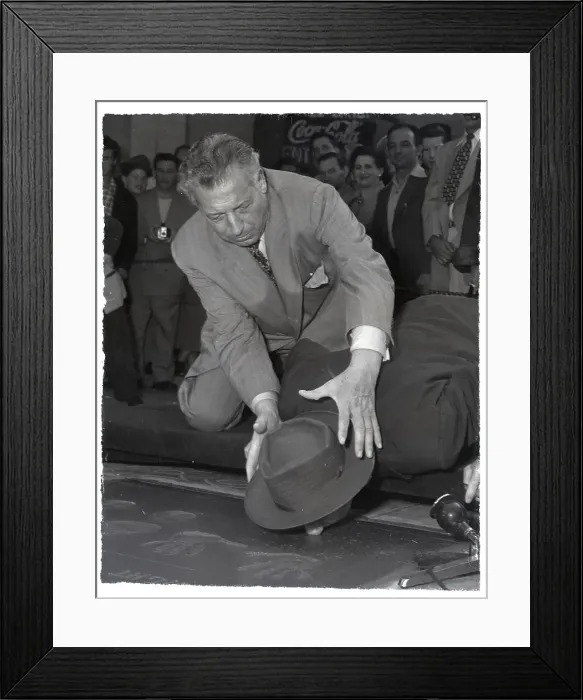 Framed Print : Ezio Pinza Immortalizing Jimmy Durante Framed Print : Ezio Pinza Immortalizing Jimmy Durante