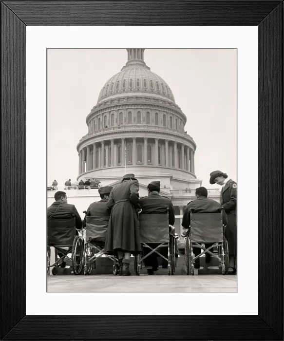Framed Print : Korean War Veterans At Eisenhower Inauguration Framed Print : Korean War Veterans At Eisenhower Inauguration