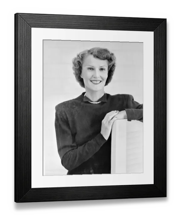Framed Print : Pat Nixon Posing and Smiling Framed Print : Pat Nixon Posing and Smiling