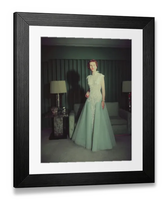 Framed Print : Pat Nixon Posing in Her Inauguration Gown Framed Print : Pat Nixon Posing in Her Inauguration Gown