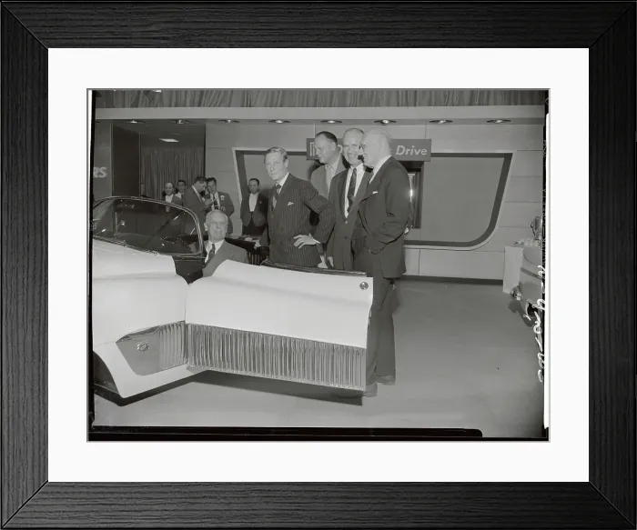 Framed Print : Duke of Windsor with GM Execs at Motorama Framed Print : Duke of Windsor with GM Execs at Motorama