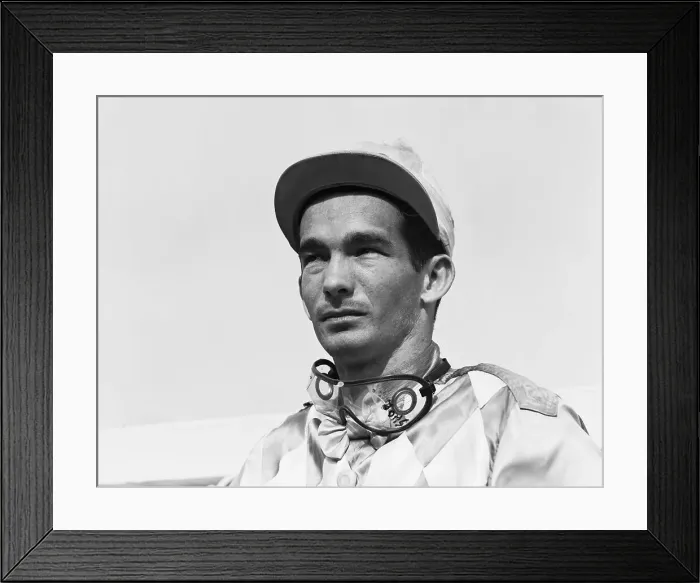 Framed Print : Jockey Willie Shoemaker Framed Print : Jockey Willie Shoemaker