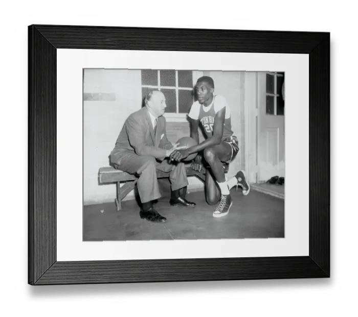 Framed Print : Walt Dukes of Seton Hall Basketball Team Framed Print : Walt Dukes of Seton Hall Basketball Team