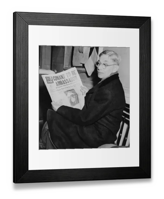 Framed Print : Dr. James B Conant At Harvard Framed Print : Dr. James B Conant At Harvard