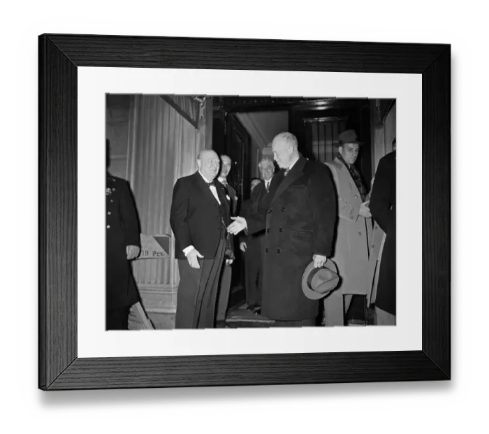 Framed Print : Dwight Eisenhower Offering His Hand Framed Print : Dwight Eisenhower Offering His Hand