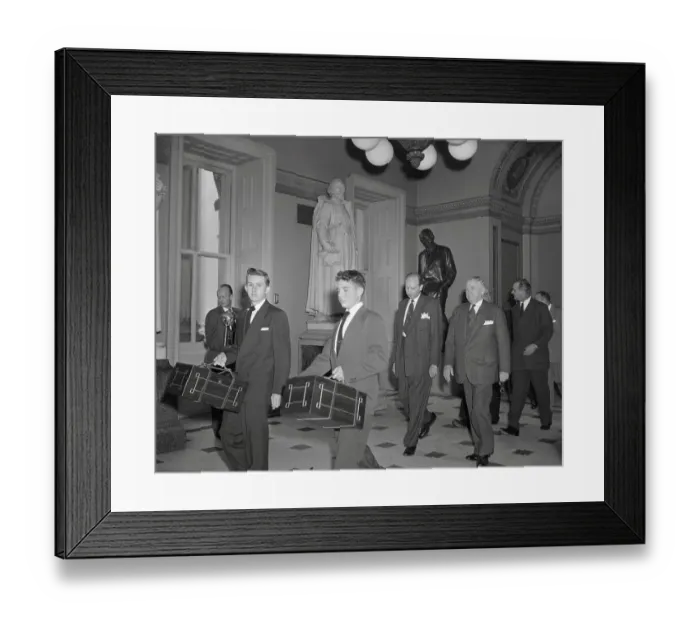 Framed Print : Page Boys and White House Officials with Electoral Ballots Framed Print : Page Boys and White House Officials with Electoral Ballots