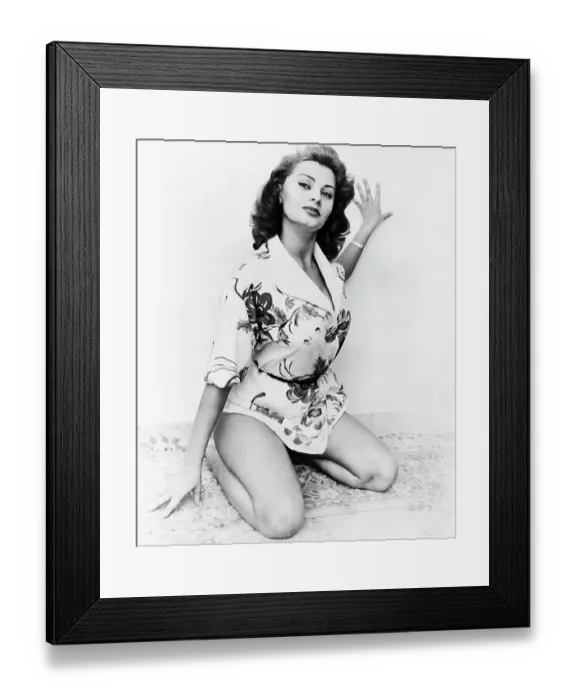 Framed Print : Hollywood Actress Sophia Loren Framed Print : Hollywood Actress Sophia Loren