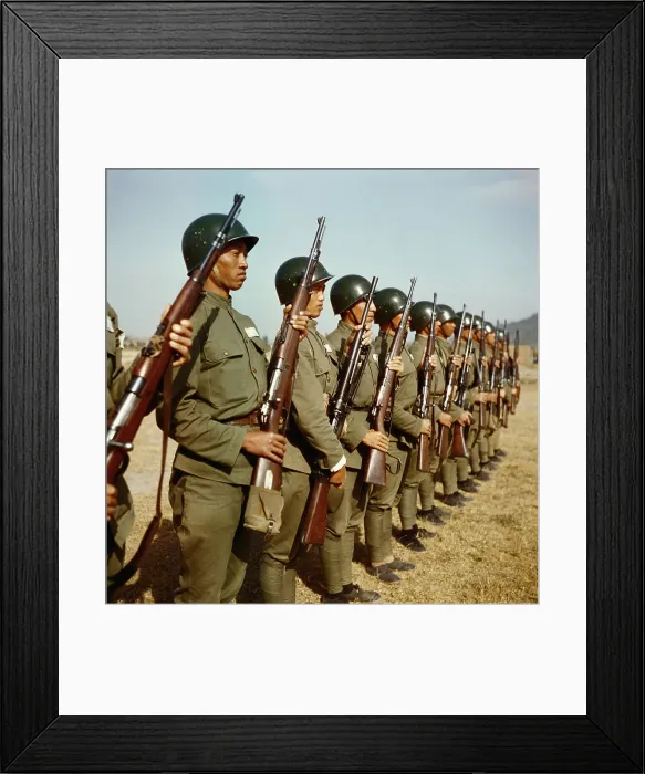 Framed Print : Soldiers Holding Guns