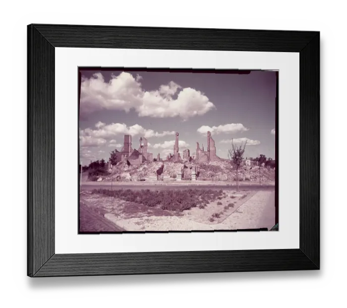 Framed Print : War Rubble Scene in Berlin Framed Print : War Rubble Scene in Berlin