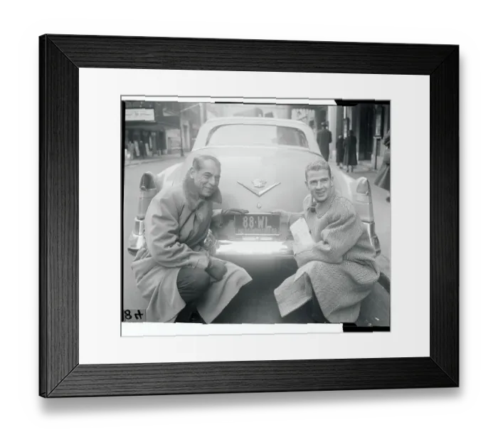Framed Print : Whittemore and Lowe with License Plate Framed Print : Whittemore and Lowe with License Plate