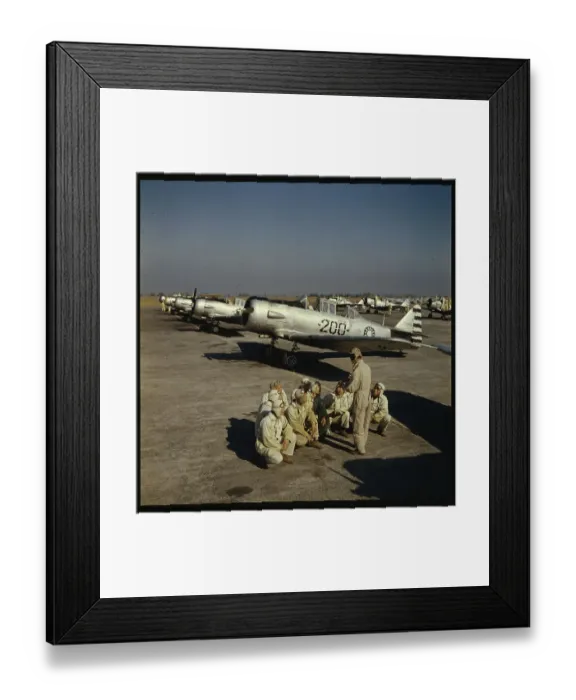 Framed Print : Officer Training Pilots on Base Framed Print : Officer Training Pilots on Base