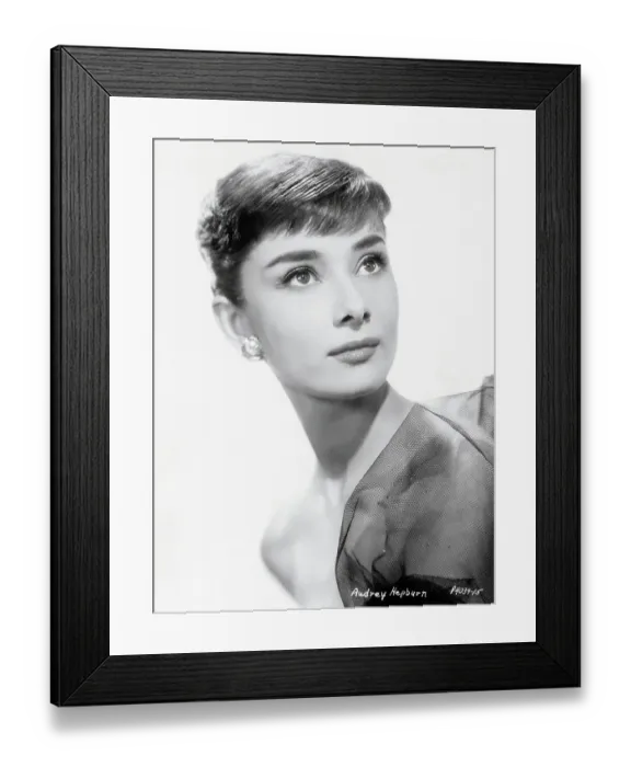 Framed Print : Actress Audrey Hepburn