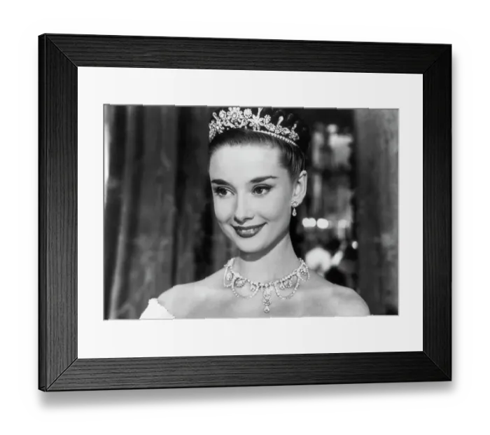 Framed Print : Audrey Hepburn In Roman Holiday Framed Print : Audrey Hepburn In Roman Holiday