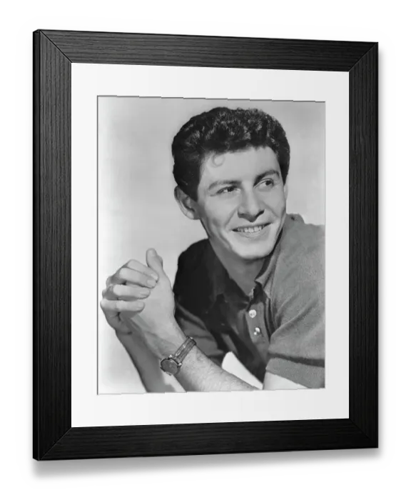 Framed Print : Portrait of Eddie Fisher Framed Print : Portrait of Eddie Fisher