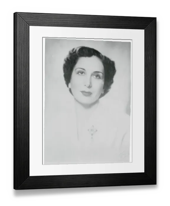 Framed Print : Portrait of Queen Zein Framed Print : Portrait of Queen Zein