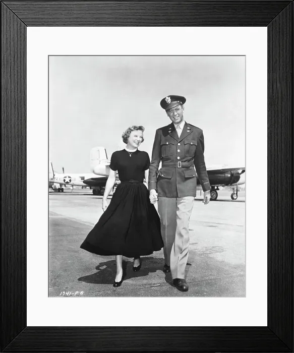 Framed Print : June Allyson and James Stewart While Filming The Glenn Miller Story Framed Print : June Allyson and James Stewart While Filming The Glenn Miller Story