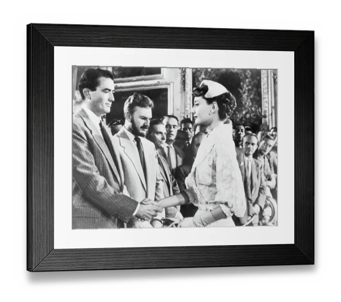 Framed Print : Gregory Peck, Audrey Hepburn and Eddie Albert in Roman Holiday Framed Print : Gregory Peck, Audrey Hepburn and Eddie Albert in Roman Holiday