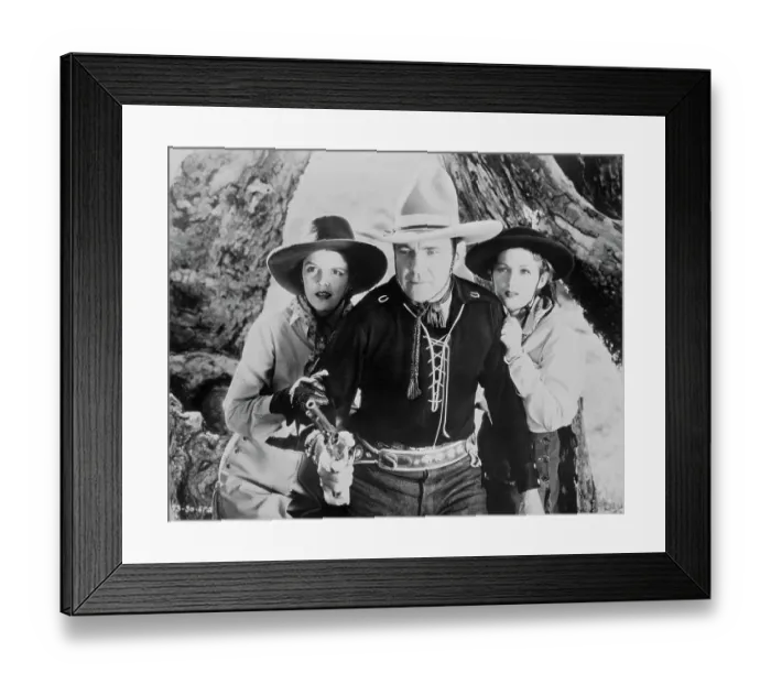 Framed Print : Buck Jones and Costars in Western Scene Framed Print : Buck Jones and Costars in Western Scene