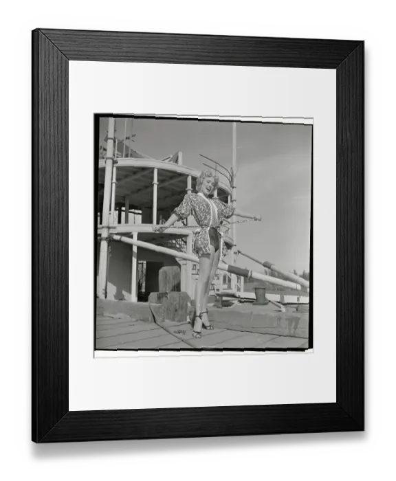 Framed Print : Actress Mamie Van Doren Posing Outside Framed Print : Actress Mamie Van Doren Posing Outside