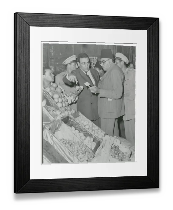 Framed Print : Farid Antoun Observing Food Prices