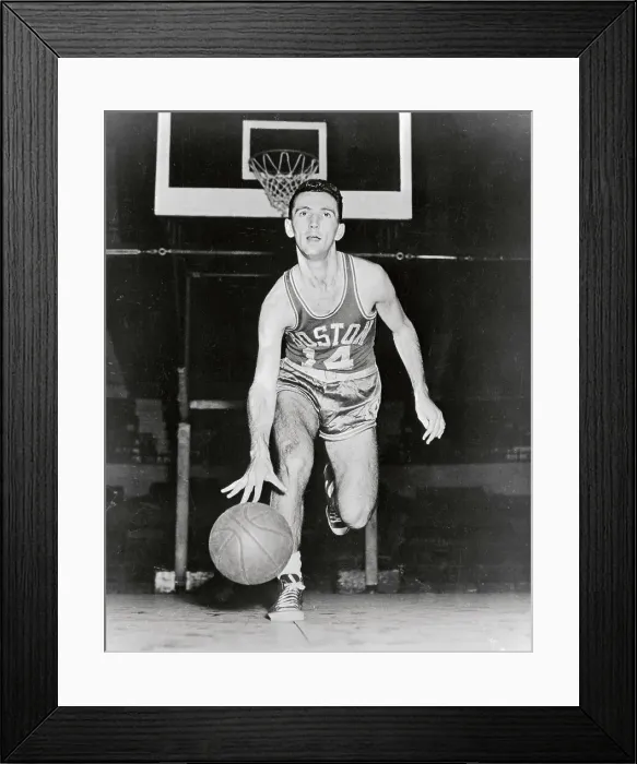 Framed Print : Bob Cousy Dribbling Ball Framed Print : Bob Cousy Dribbling Ball