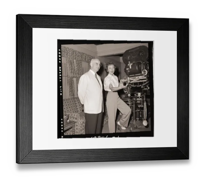 Framed Print : Ida Lupino Talking with Alan Dwan Framed Print : Ida Lupino Talking with Alan Dwan