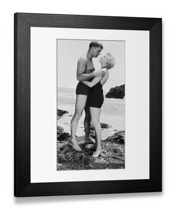 Framed Print : Lancaster and Kerr in From Here to Eternity Framed Print : Lancaster and Kerr in From Here to Eternity