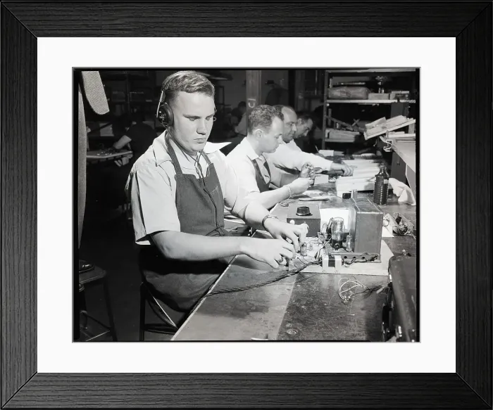 Framed Print : Blind Man Test Electronic Equipment Framed Print : Blind Man Test Electronic Equipment
