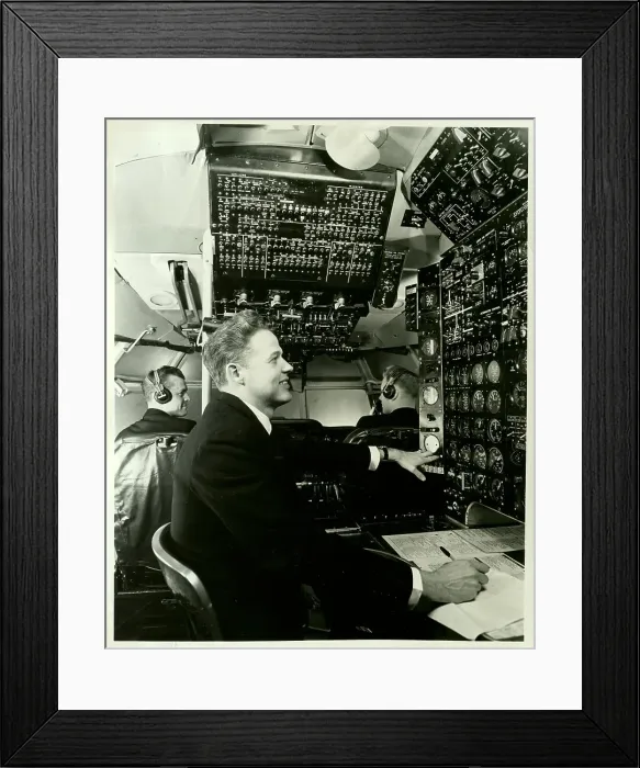 Framed Print : Interior of Plane Cockpit Framed Print : Interior of Plane Cockpit