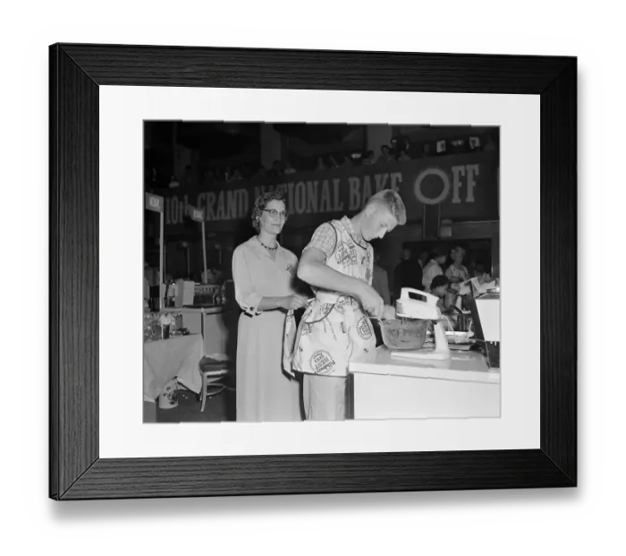 Framed Print : Boy Making Cookies Framed Print : Boy Making Cookies