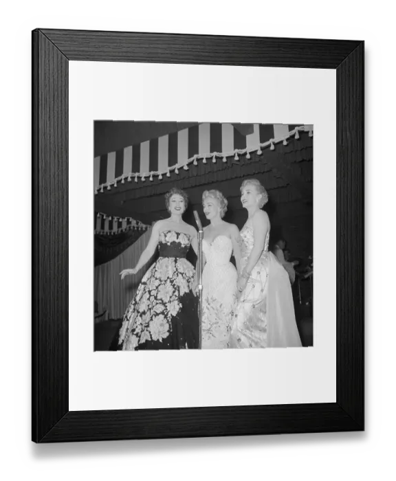 Framed Print : Gabor Sisters Performing in Night Club Framed Print : Gabor Sisters Performing in Night Club