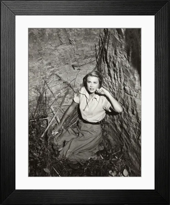 Framed Print : Grace Kelly Cowering in Cave Framed Print : Grace Kelly Cowering in Cave