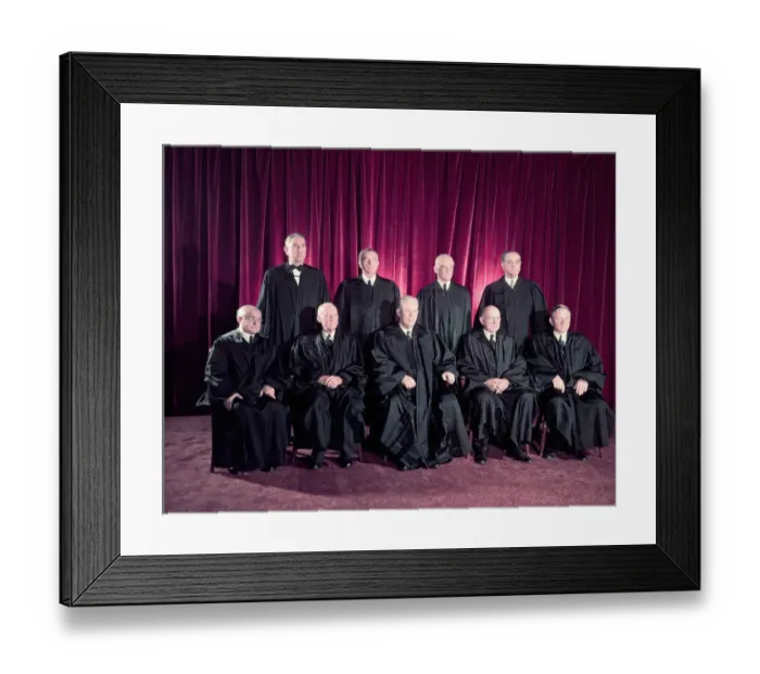 Framed Print : Portrait of Supreme Court Justices in Judges Robes Framed Print : Portrait of Supreme Court Justices in Judges Robes