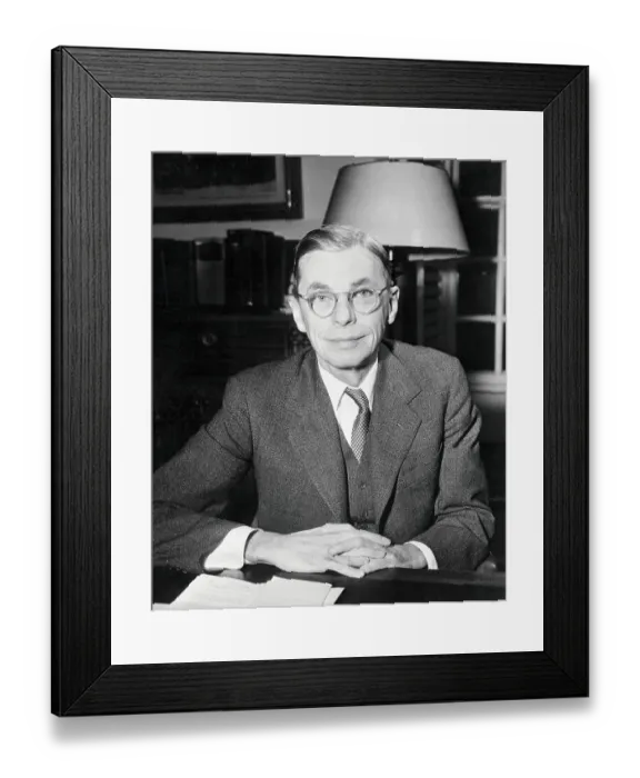 Framed Print : James B. Conant Sitting at Desk Framed Print : James B. Conant Sitting at Desk