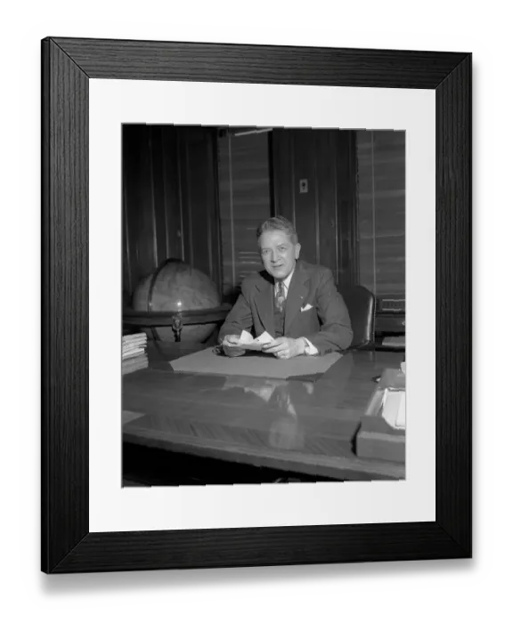 Framed Print : Portrait of William J. Sebald Framed Print : Portrait of William J. Sebald