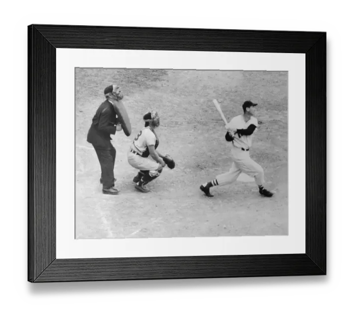 Framed Print : Ted Williams and Others in Baseball Action Framed Print : Ted Williams and Others in Baseball Action