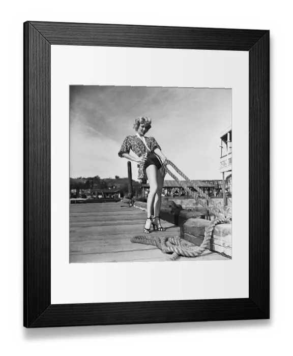 Framed Print : Actress Mamie Van Doren Posing Outside Framed Print : Actress Mamie Van Doren Posing Outside
