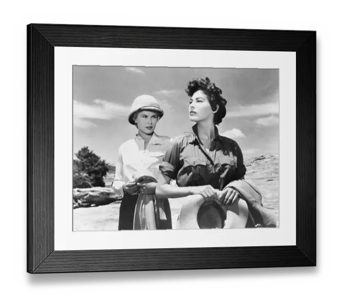 Framed Print : Grace Kelly and Ava Gardner Framed Print : Grace Kelly and Ava Gardner